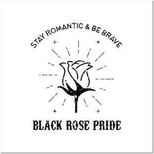 Black Rose Pride Posters and Art